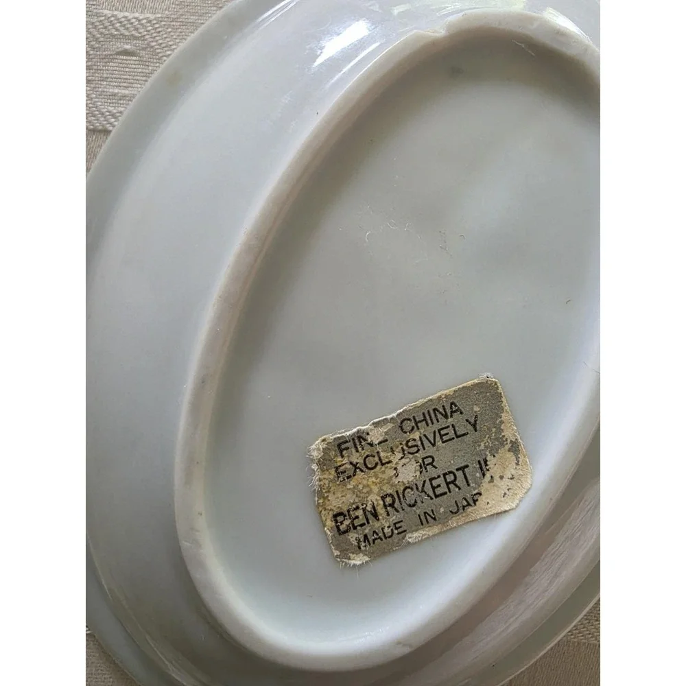 Vintage Seymour Mann Day Lily Ben Rickert Fine China Soap Dish Floral Japan
